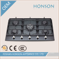 Tempered Glass Built in Five Burner Gas Hob